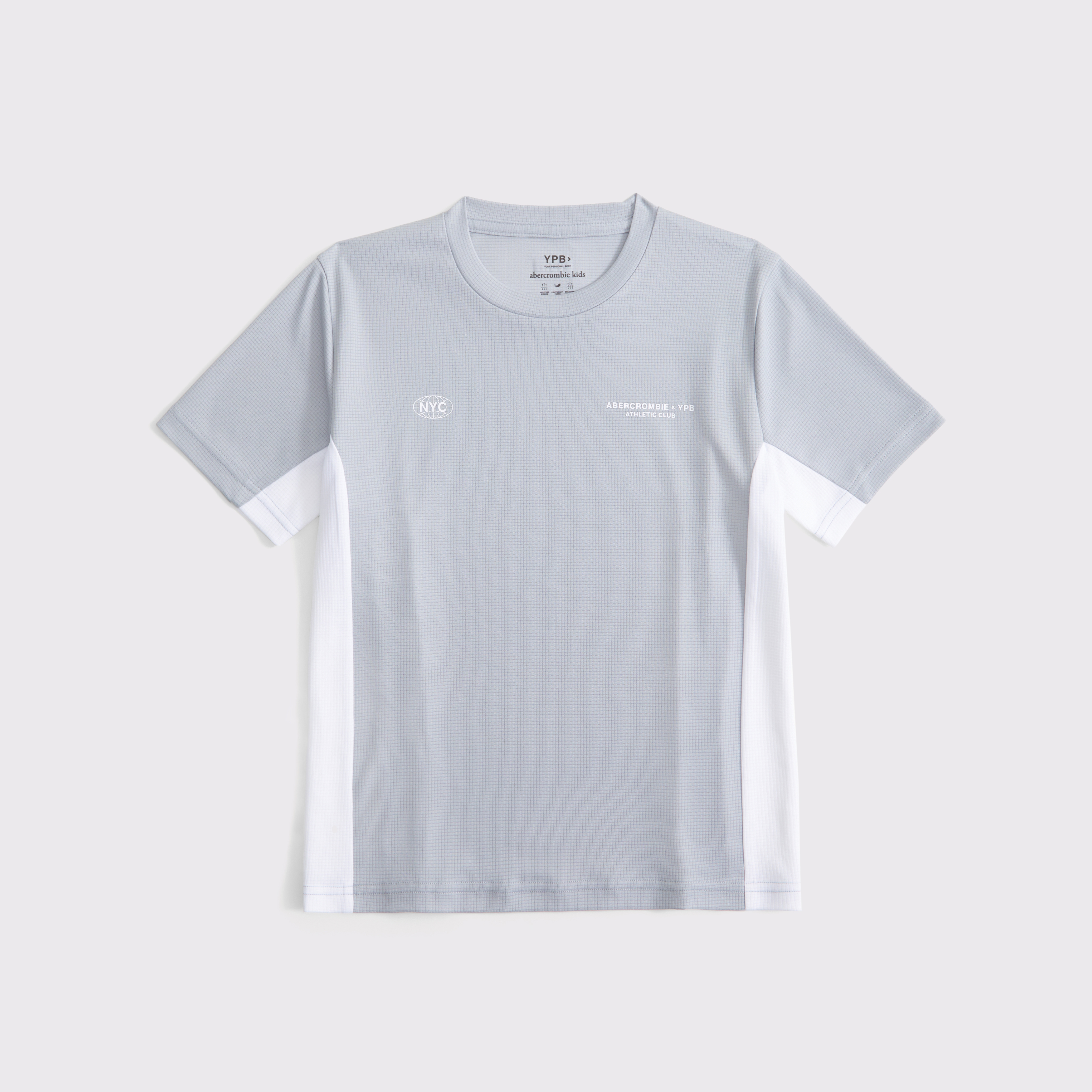 Abercrombie & Fitch Kids' Ypb Active Logo Tee In Gray
