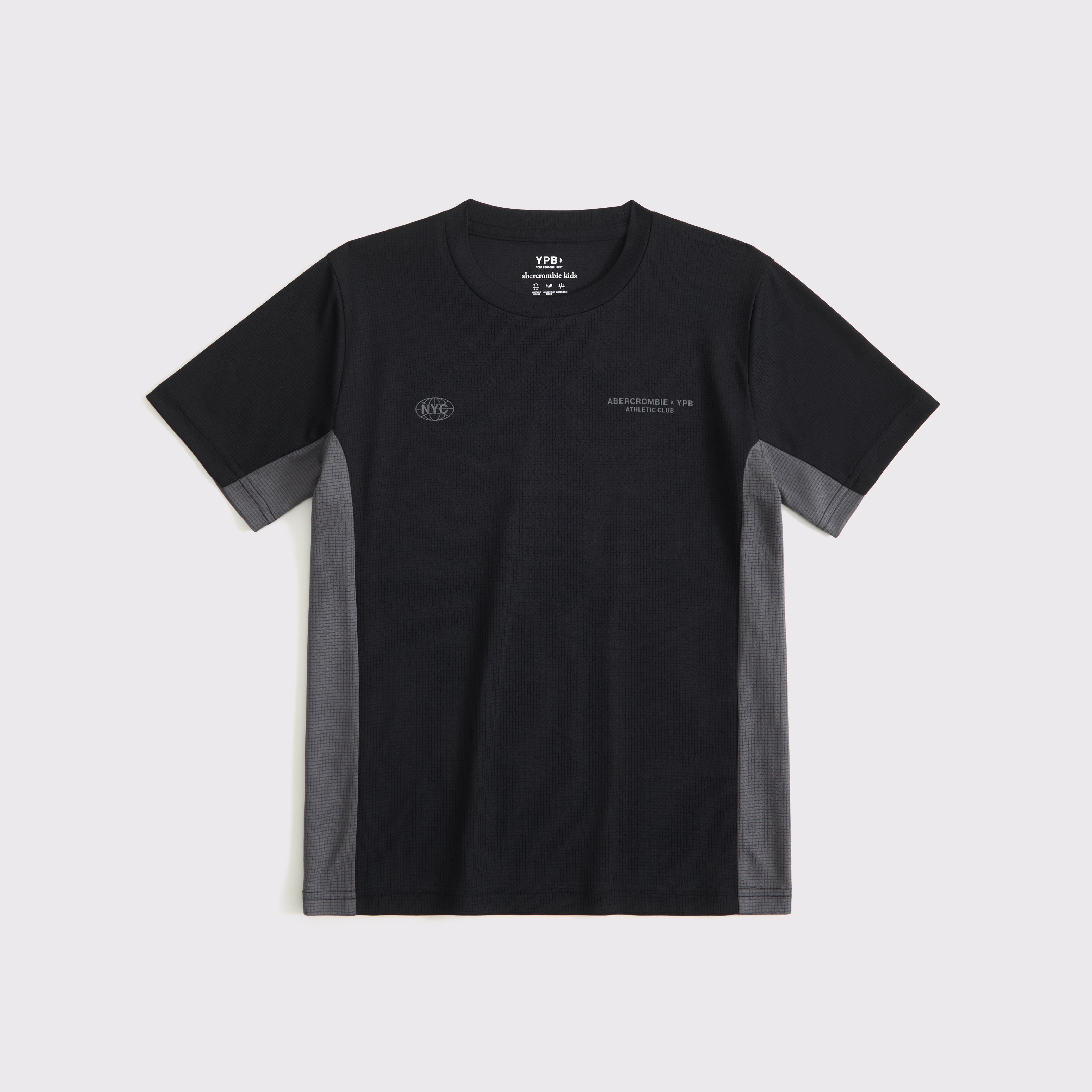 Abercrombie & Fitch Kids' Ypb Active Logo Tee In Black