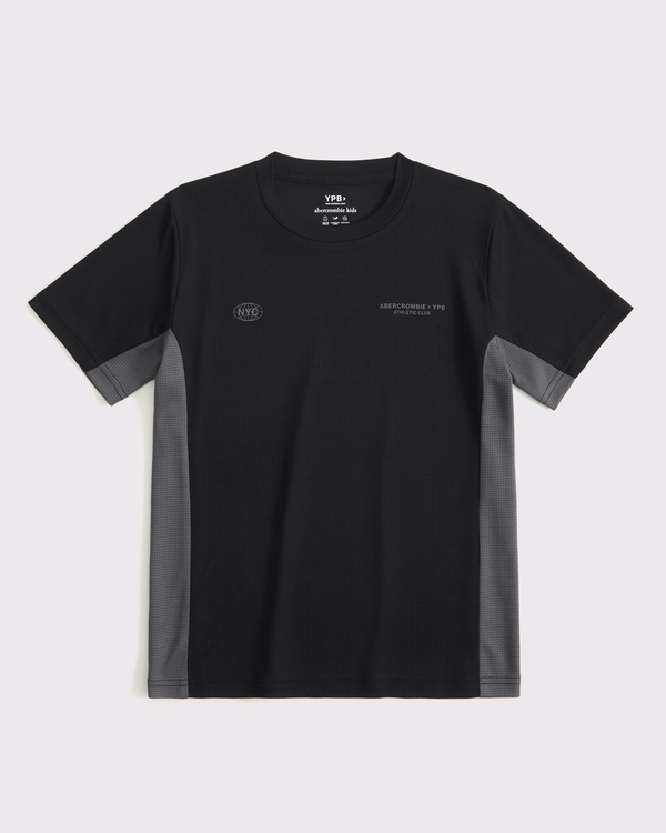ypb active logo tee, Black view 1