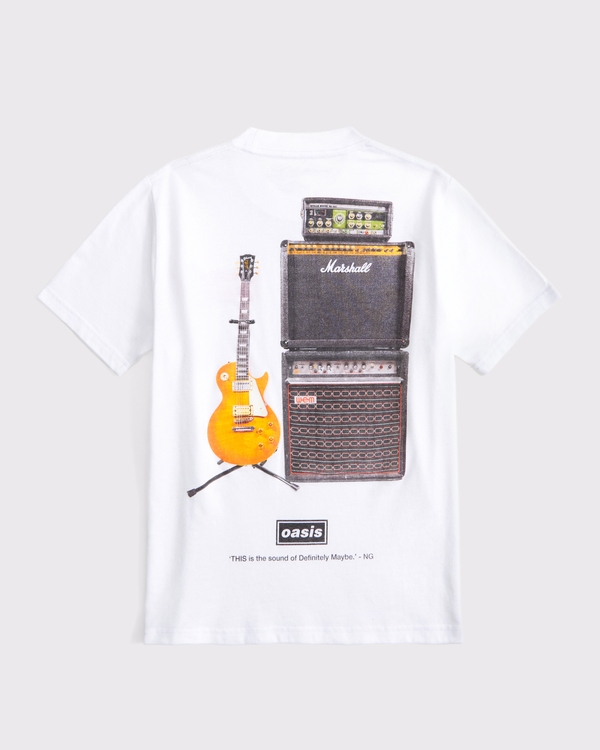 oasis graphic tee, White view 1