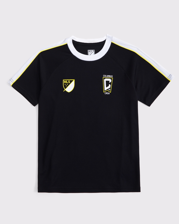 columbus crew short-sleeve fashion top, Black view 1