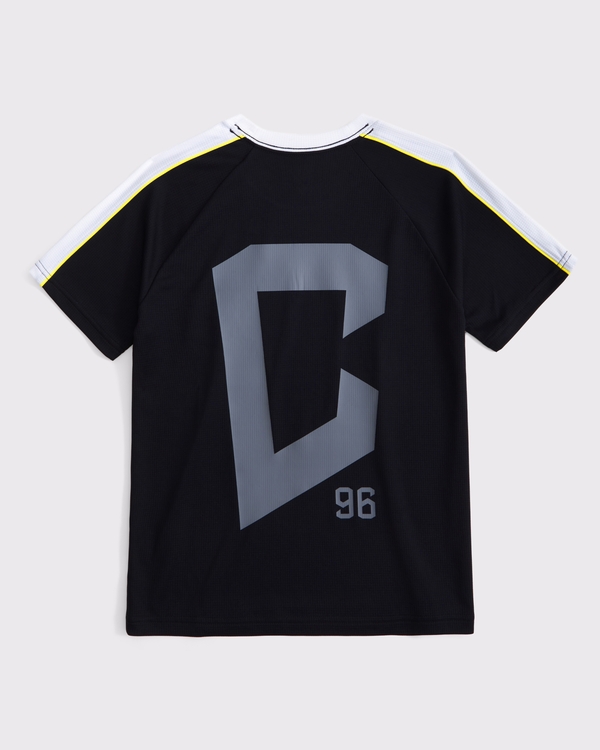 columbus crew short-sleeve fashion top, Black view 2