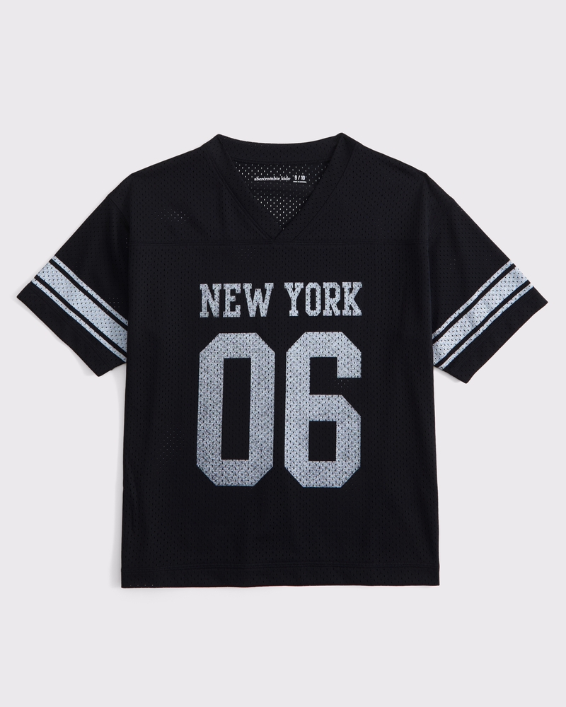 mesh football graphic tee