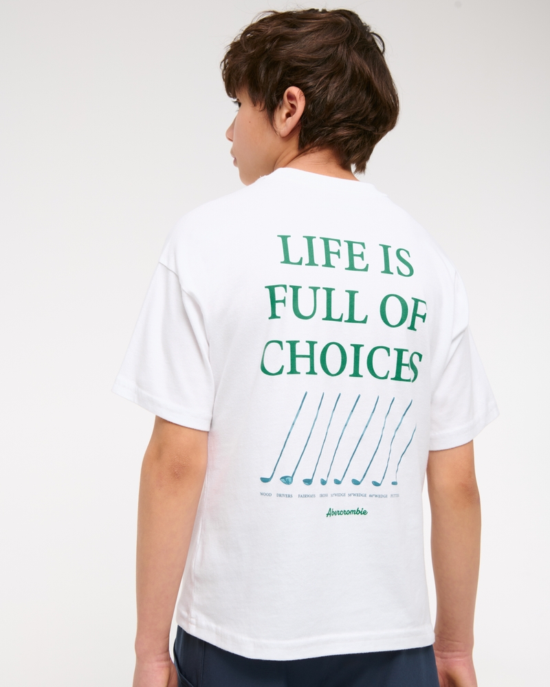 abercrombie golf club graphic tee