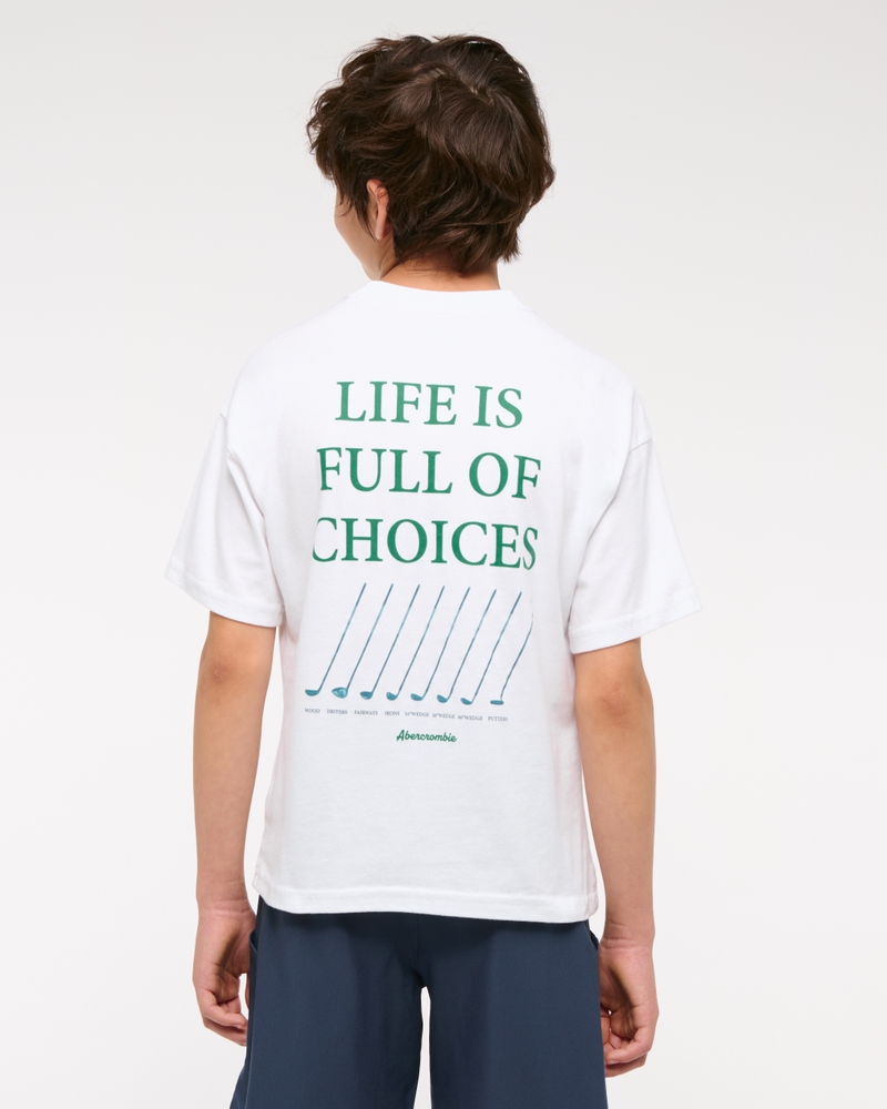 abercrombie golf club graphic tee
