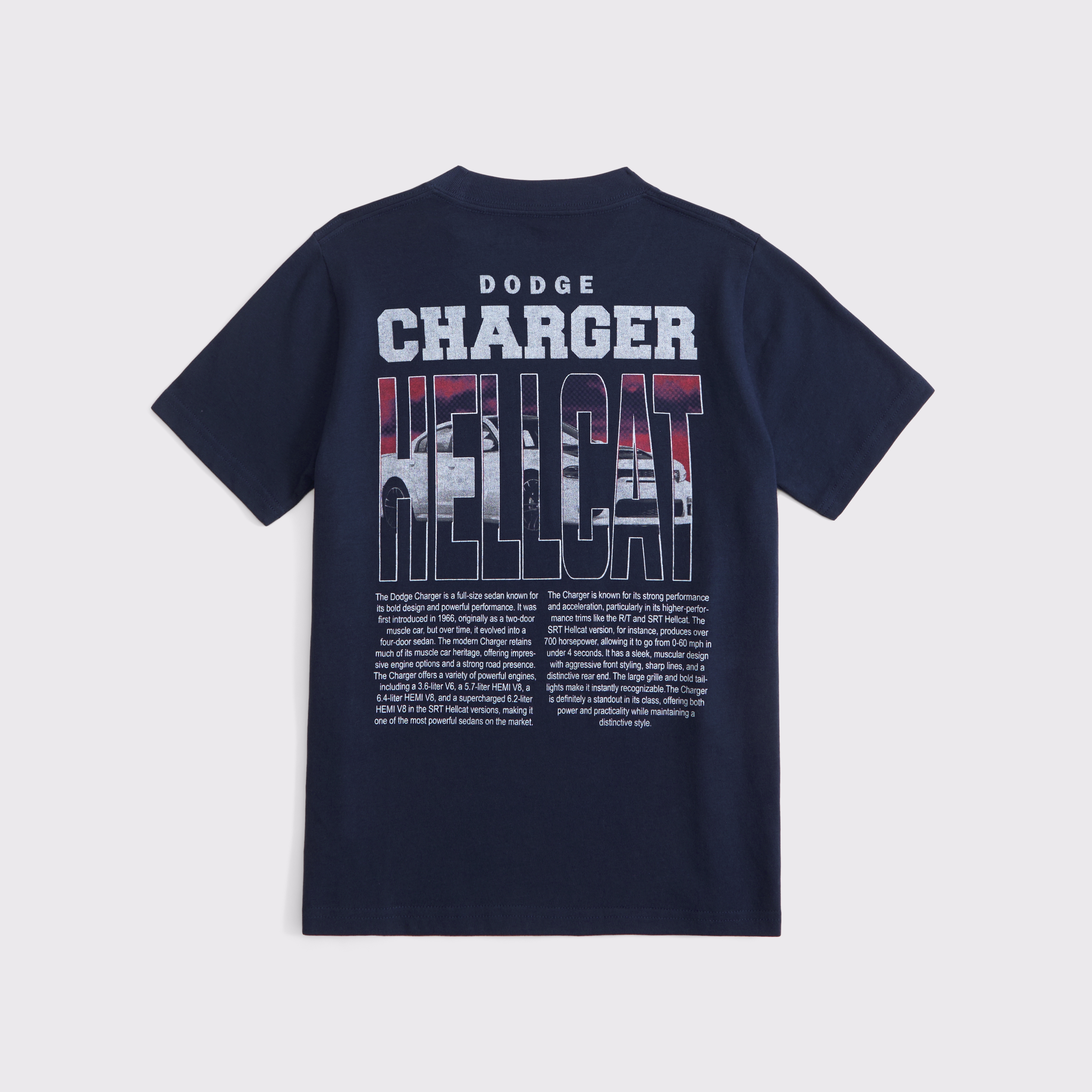 Abercrombie & Fitch Kids' Dodge Charger Graphic Tee In Blue