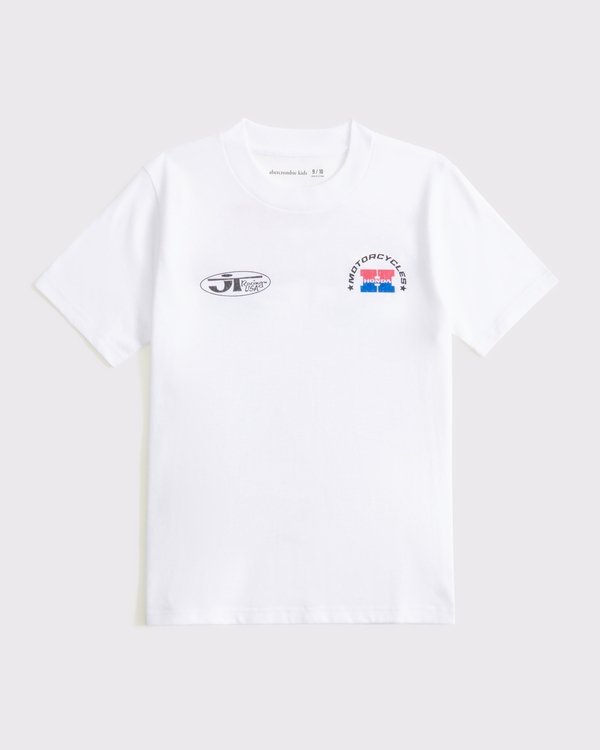 honda racing graphic tee, White view 2