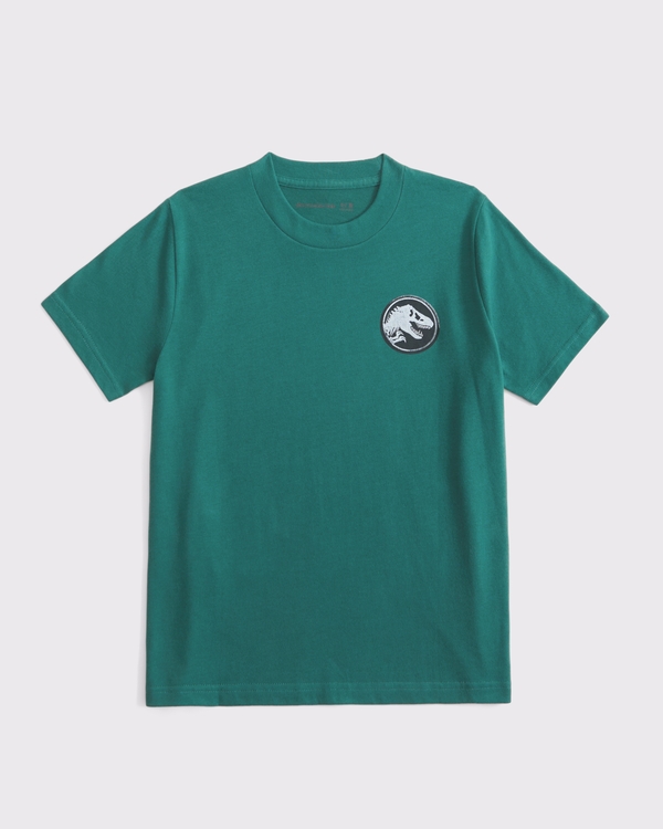 jurassic world graphic tee, Teal Green view 2