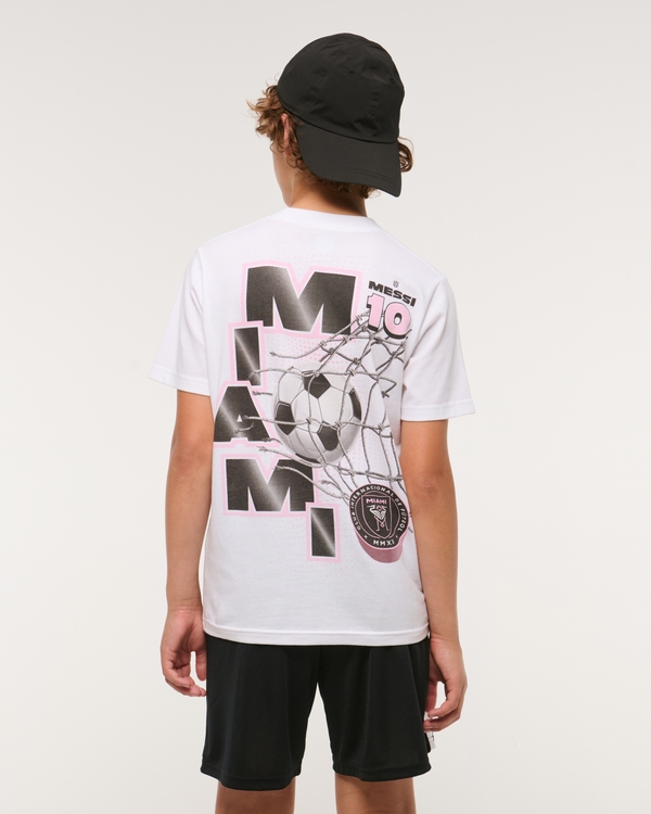 lionel messi graphic tee, White view 1
