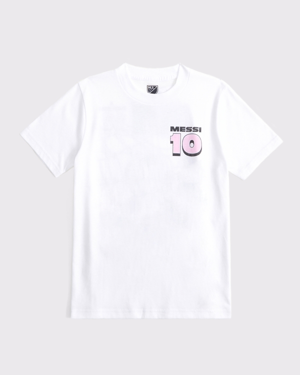 lionel messi graphic tee, White view 2