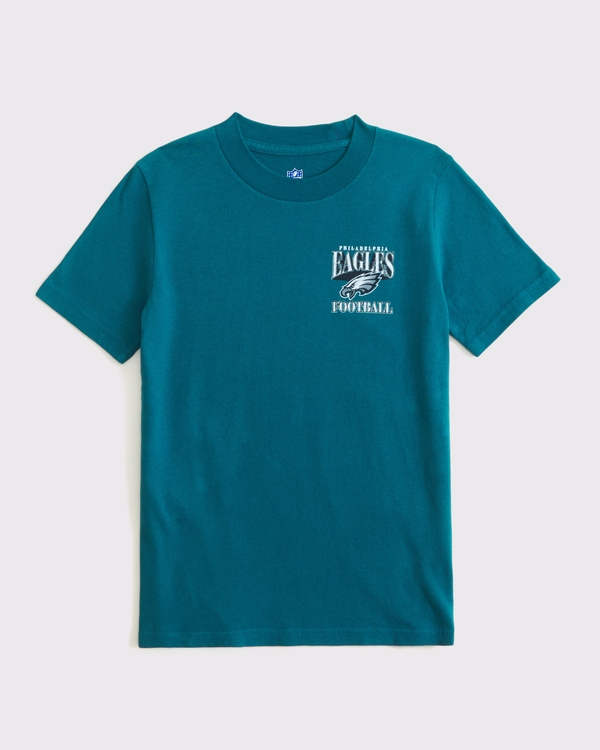philadelphia eagles graphic tee, Green-eagles view 2