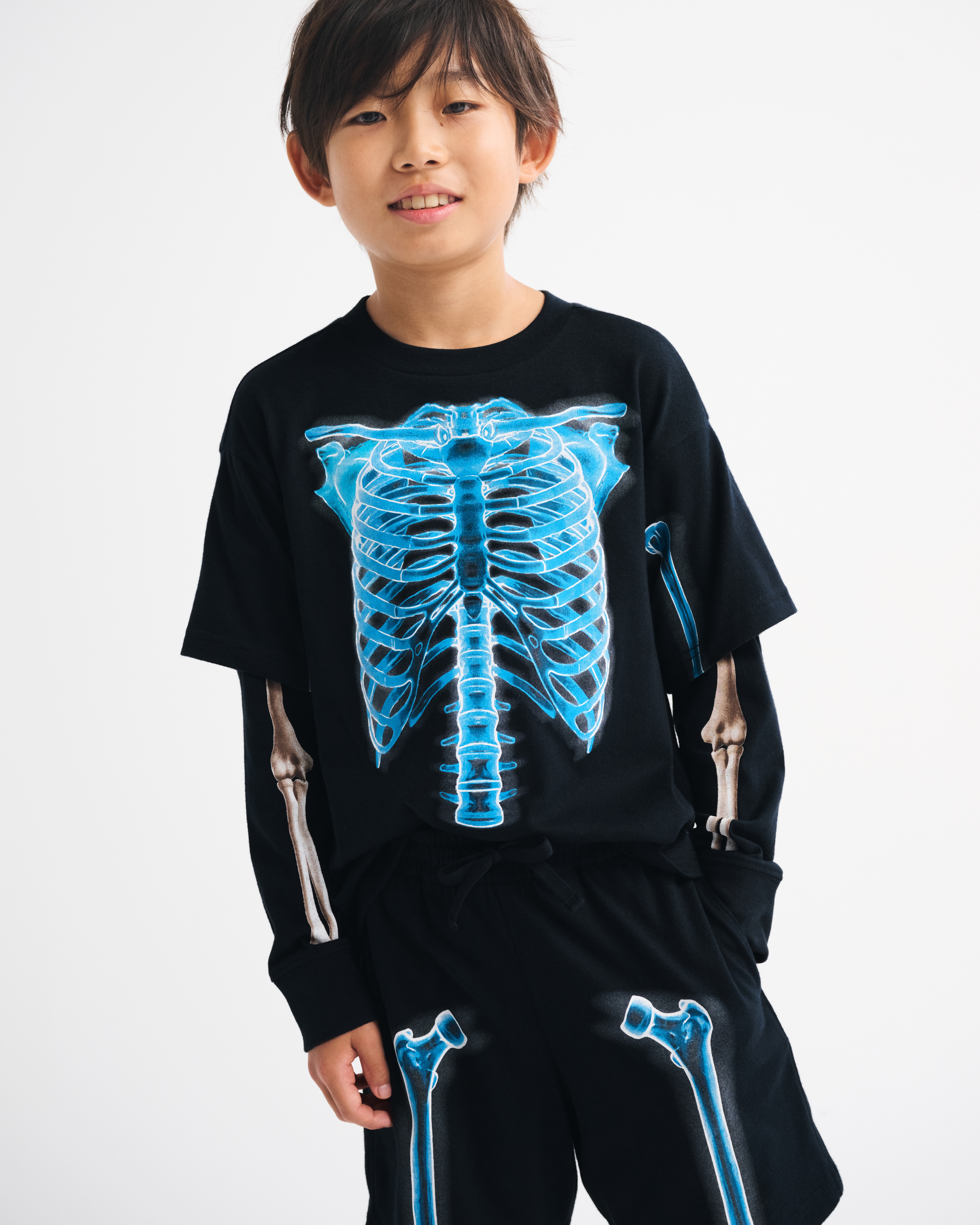 Abercrombie & Fitch Kids' Glow-in-the-dark Graphic Tee In Multi