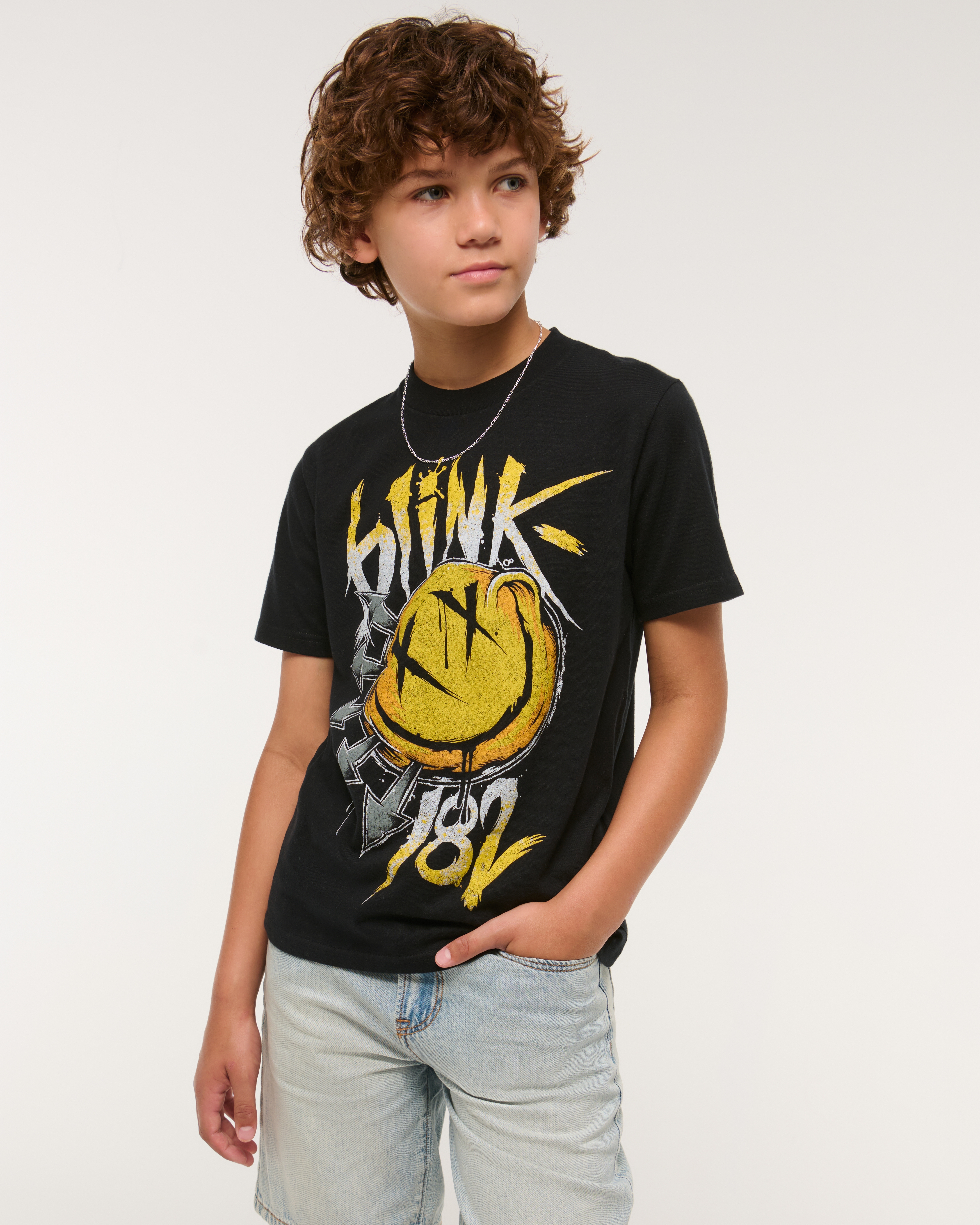 Abercrombie & Fitch Kids' Blink-182 Graphic Tee In Black