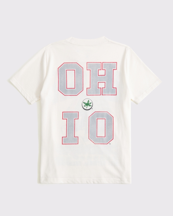 the ohio state university graphic tee, Cream view 2