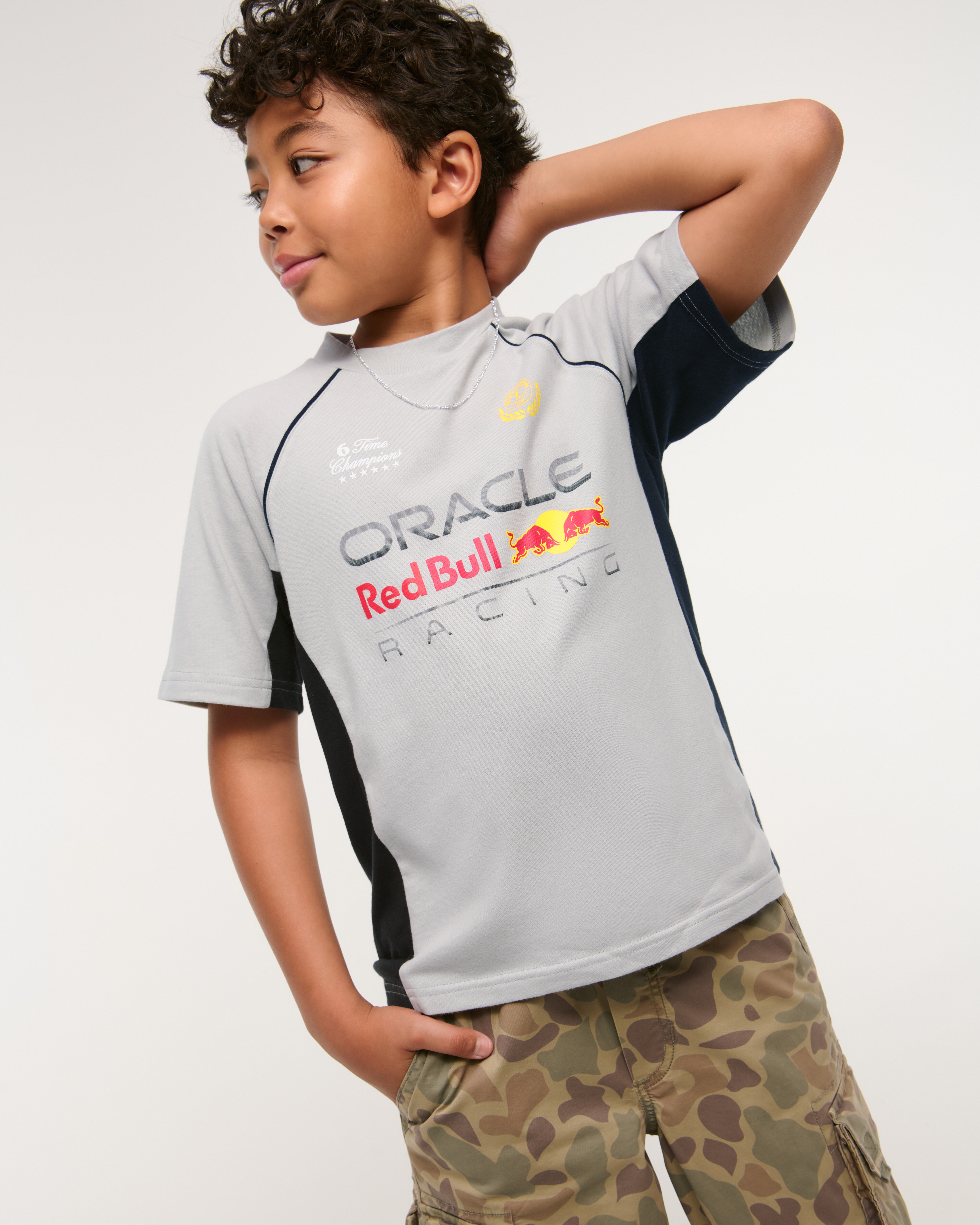 boys oracle red bull racing short-sleeve fashion top | boys