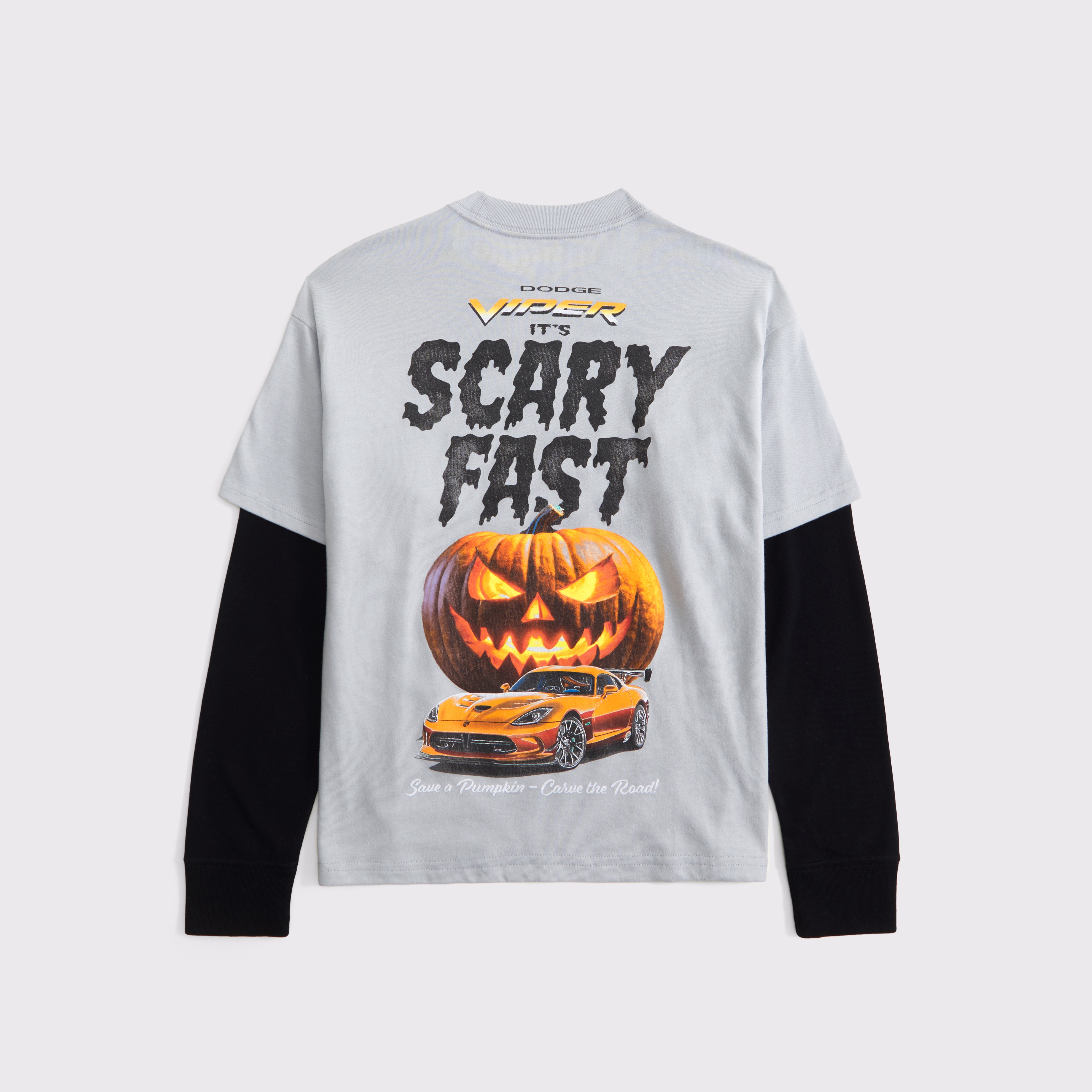 Abercrombie & Fitch Kids' Dodge Viper Twofer Graphic Tee In Gray