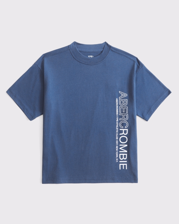 ypb active logo tee, Hazy Blue view 1