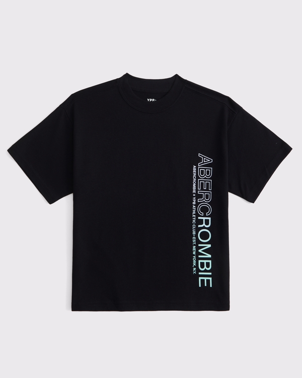 ypb active logo tee, Black view 1