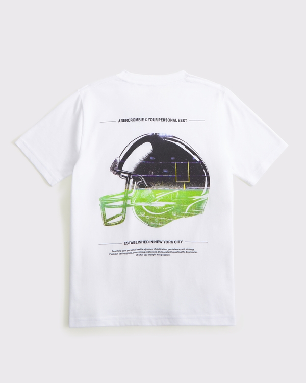 ypb imagery graphic logo tee, White view 1