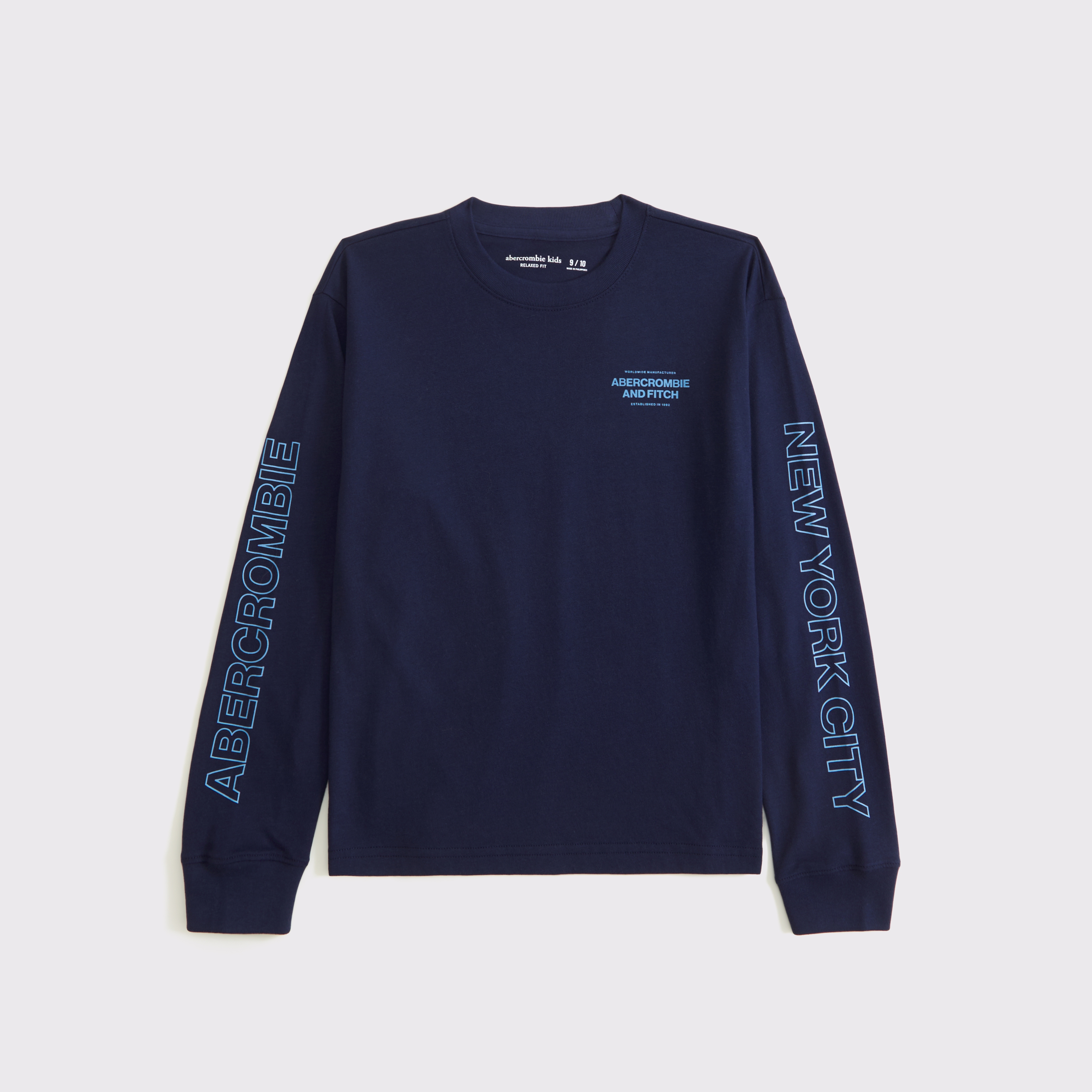 Abercrombie & Fitch Kids' Long-sleeve Logo Tee In Multi