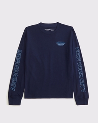 T-shirt à manches longues et logo