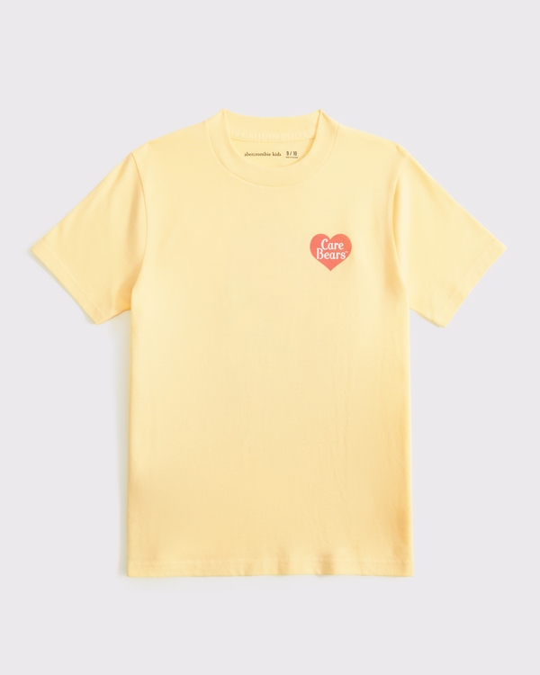 kids pride care bears graphic tee, Yellow view 2
