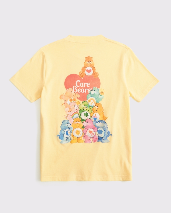 kids pride care bears graphic tee, Yellow view 1
