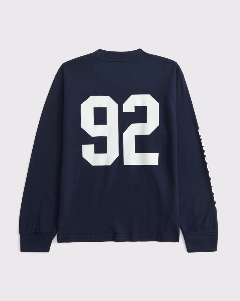 long-sleeve graphic logo tee