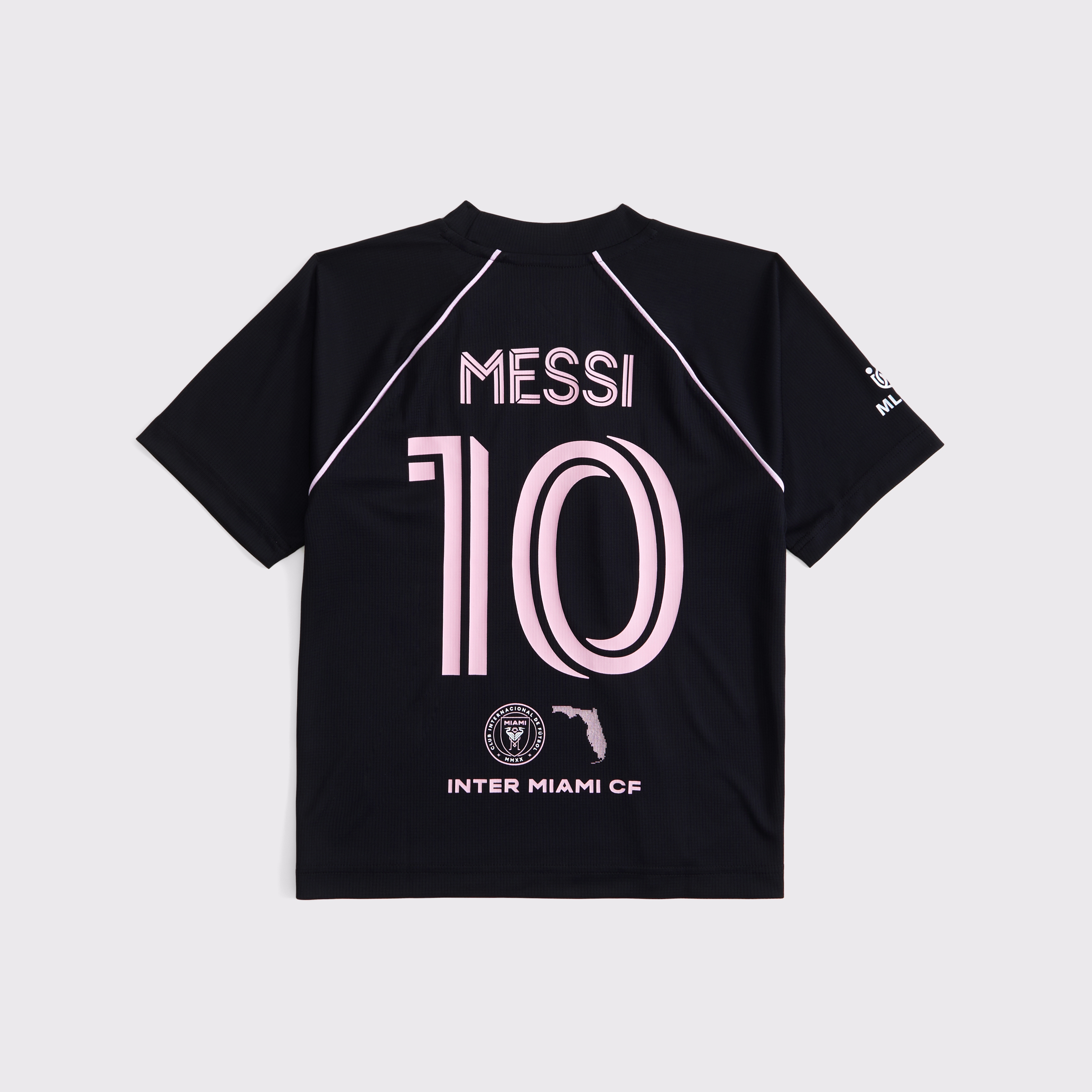Abercrombie & Fitch Kids' Lionel Messi Short-sleeve Fashion Top In Black