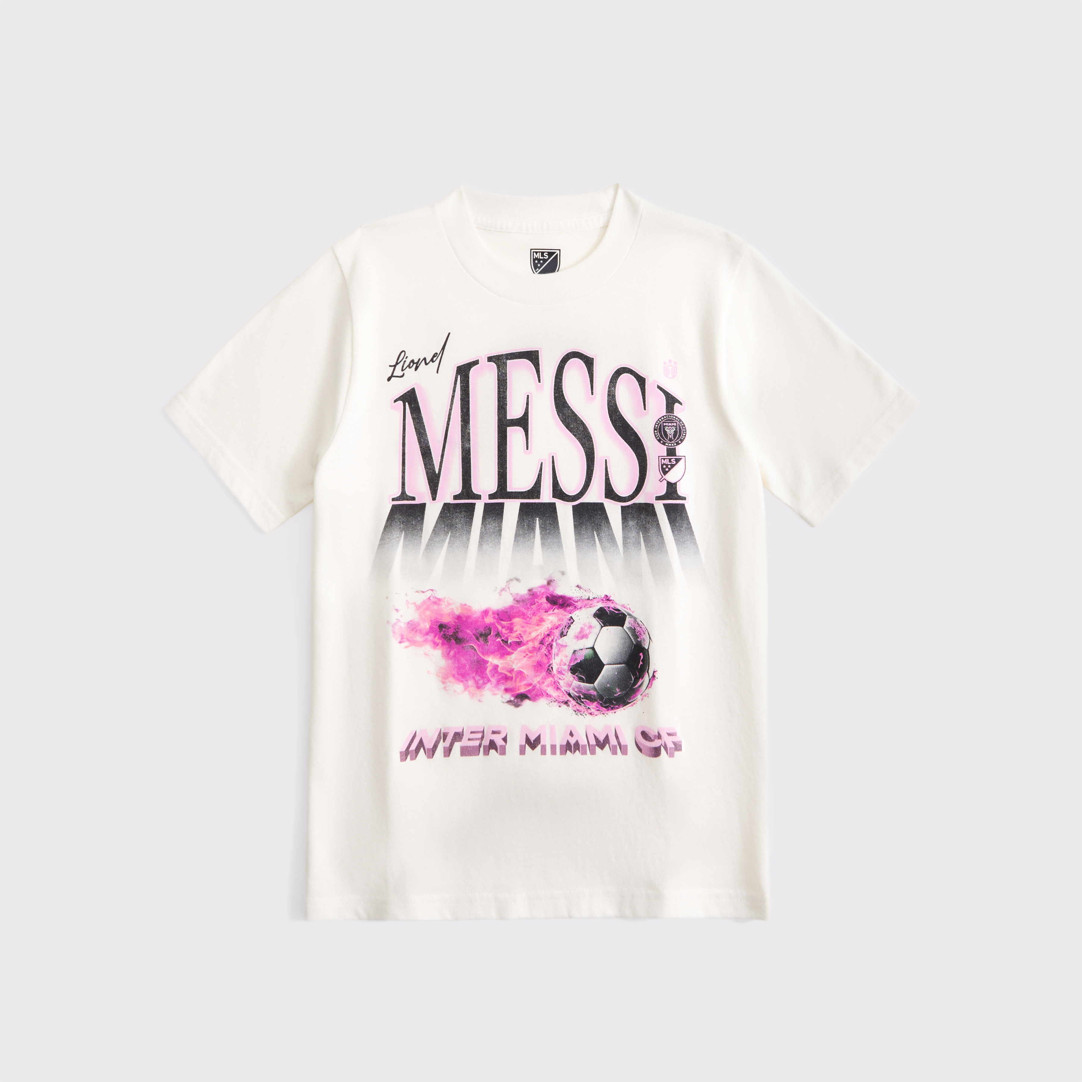 Abercrombie & Fitch Kids' Lionel Messi Graphic Tee In White