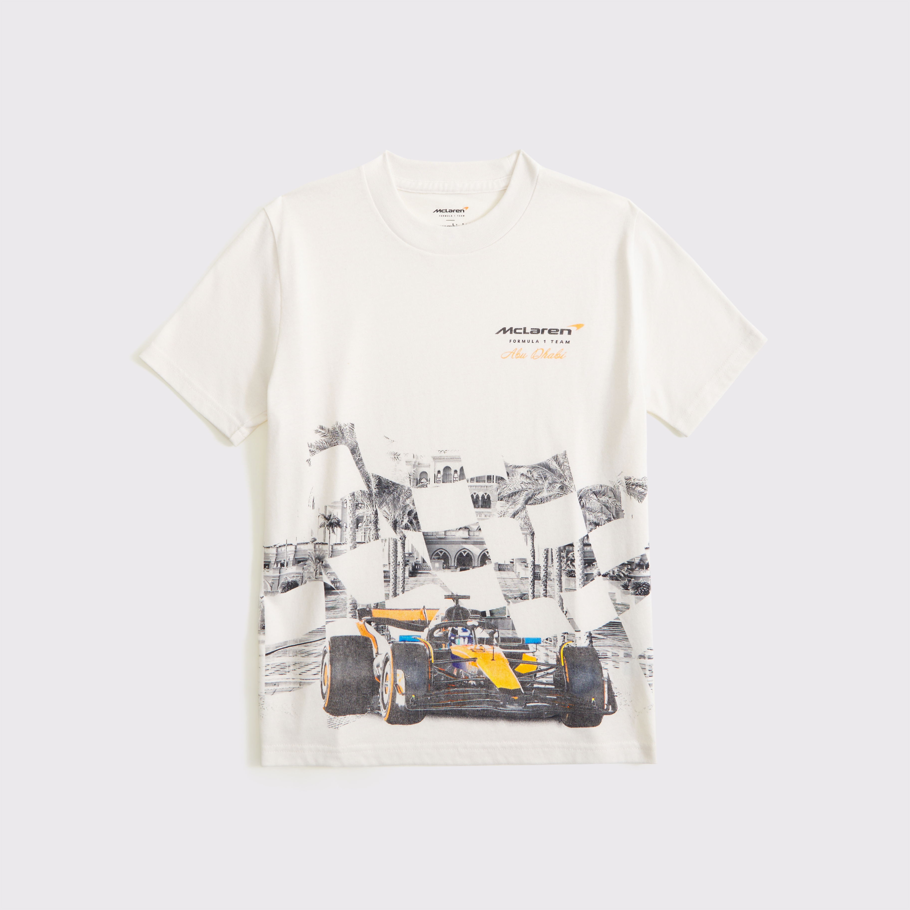 Abercrombie & Fitch Kids' Mclaren Graphic Tee In White