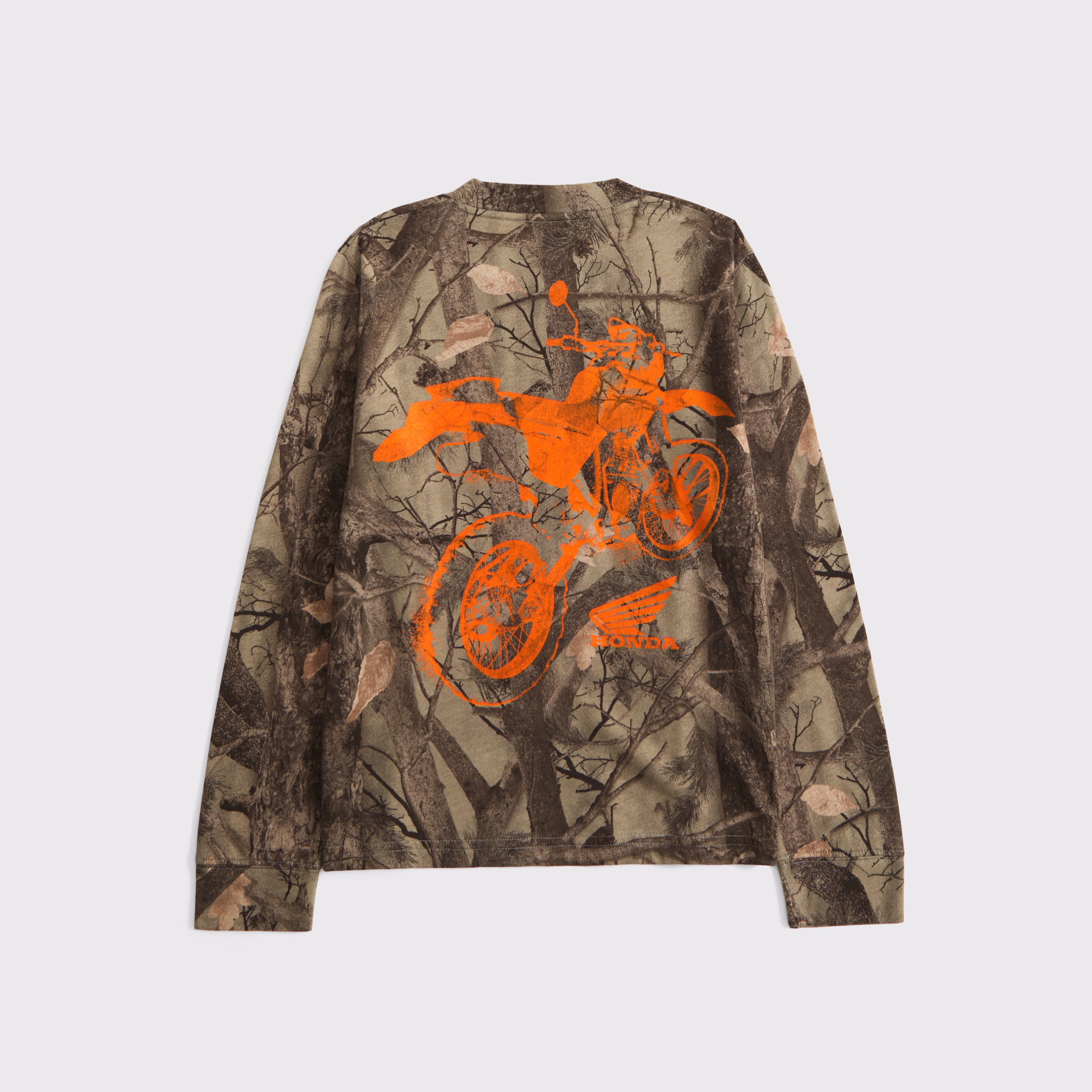 Abercrombie & Fitch Kids' Long-sleeve Honda Racing Graphic Tee In Multi