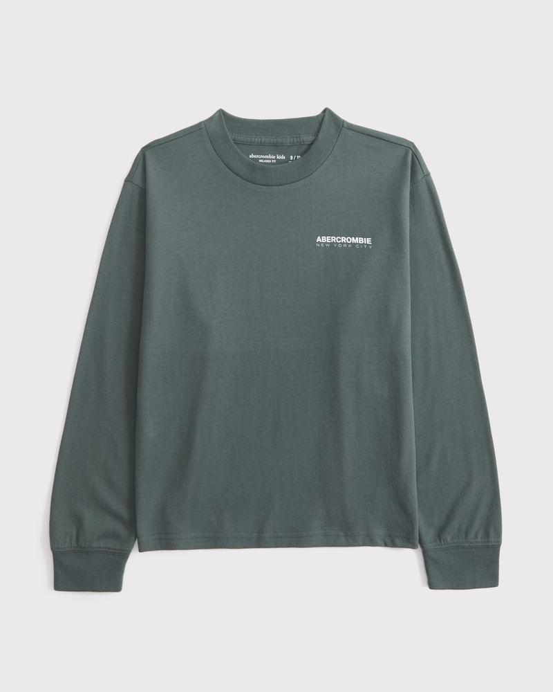 long-sleeve logo tee