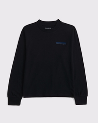 long-sleeve logo tee