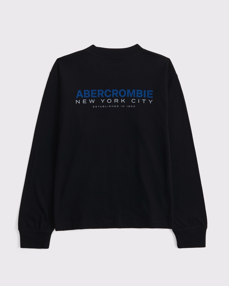 long-sleeve logo tee