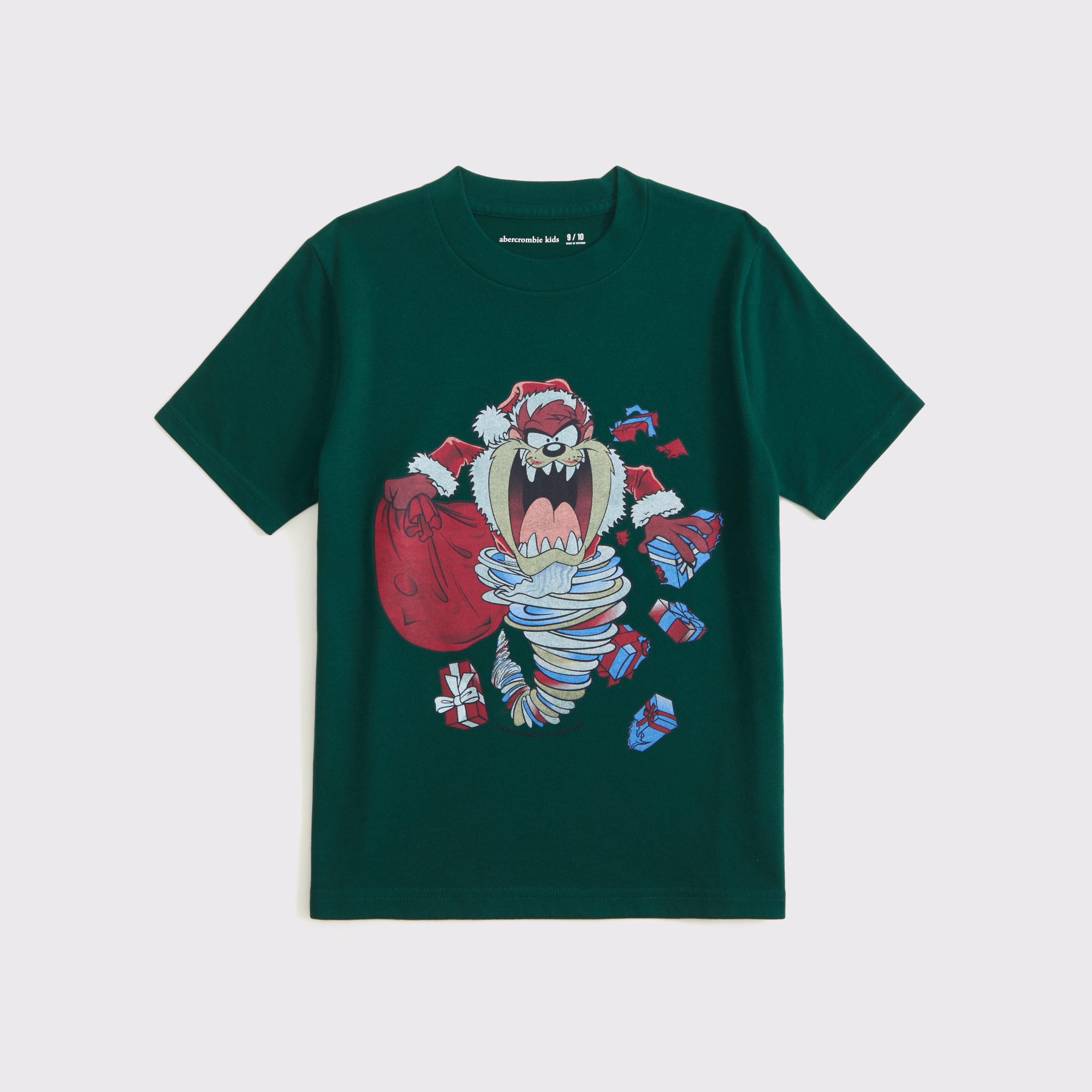 Abercrombie & Fitch Kids' Tasmanian Devil Graphic Tee In Green