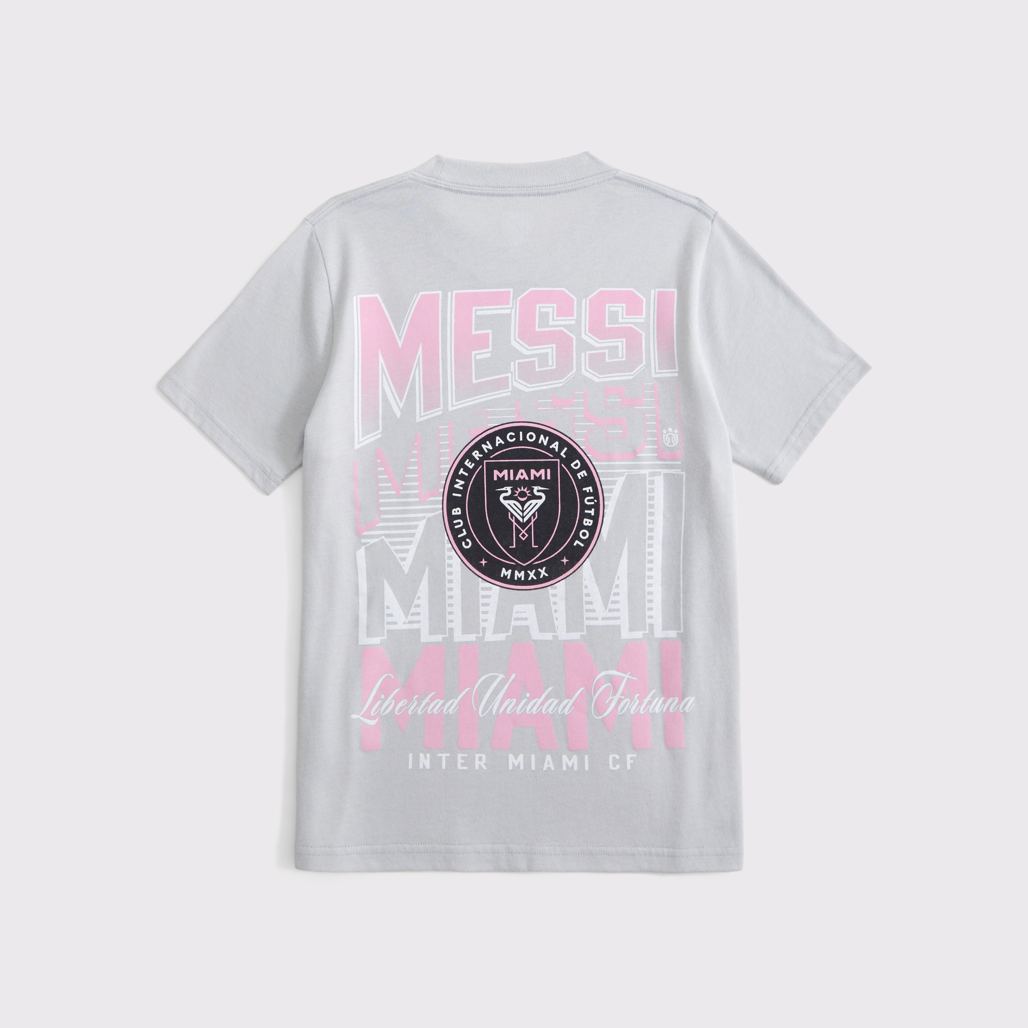 Abercrombie & Fitch Kids' Lionel Messi Graphic Tee In Gray