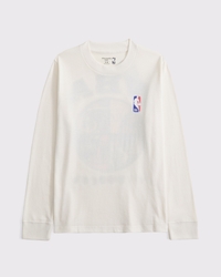 long-sleeve nba graphic tee