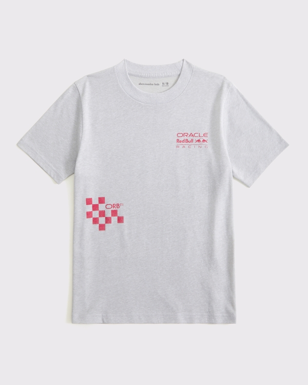 oracle red bull racing graphic tee, Light Gray view 2