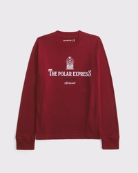 the polar express long-sleeve graphic tee