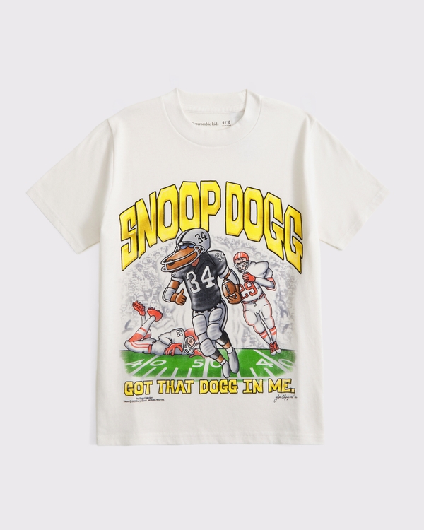 snoop dogg graphic tee, Cream view 1