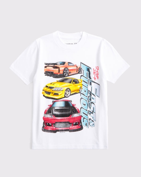 fast & furious graphic tee, White view 1