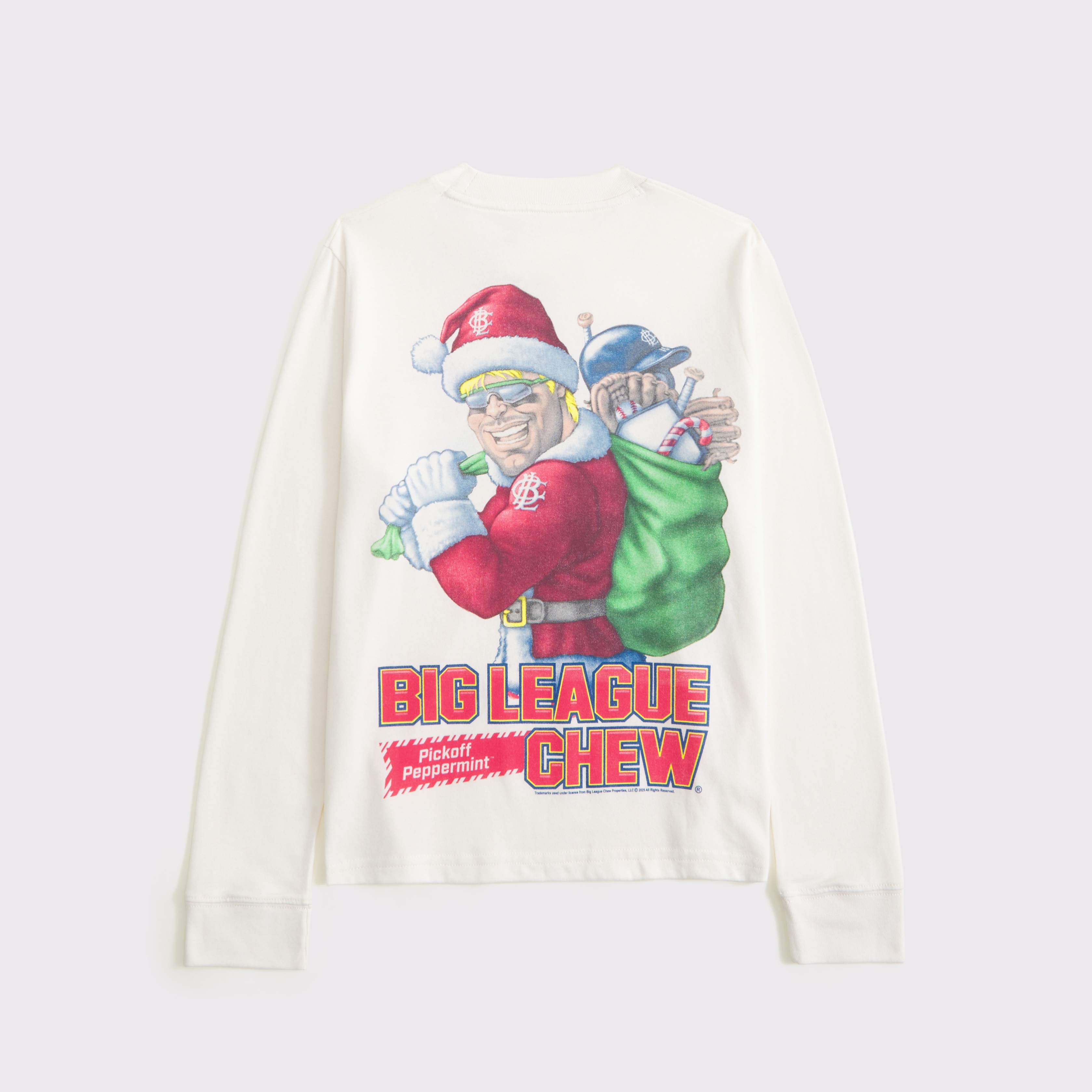 Abercrombie & Fitch Kids' Long-sleeve Big League Chew Graphic Tee In Neutral