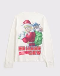 long-sleeve big league chew graphic tee