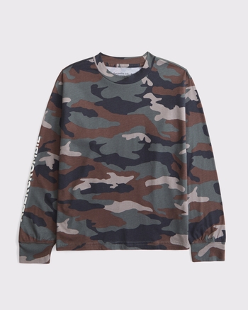 long-sleeve graphic logo tee