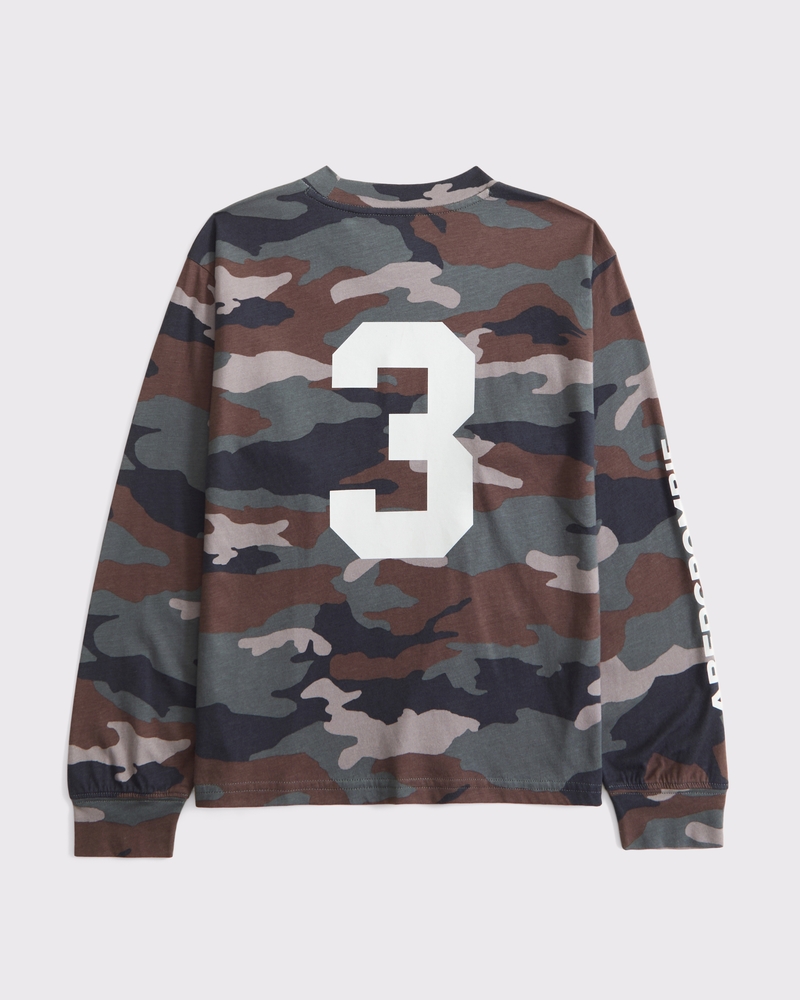 long-sleeve graphic logo tee