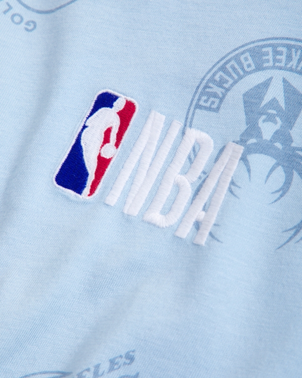 camiseta con gráfico de la nba, Azul Claro view 2