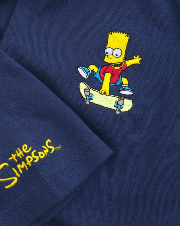 the simpsons graphic tee, Navy Blue view 2