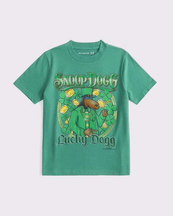 Camiseta con gráfico de Snoop Dogg, Verde view 1
