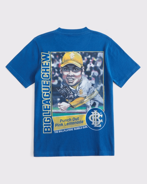 big league chew graphic tee, Blue view 1